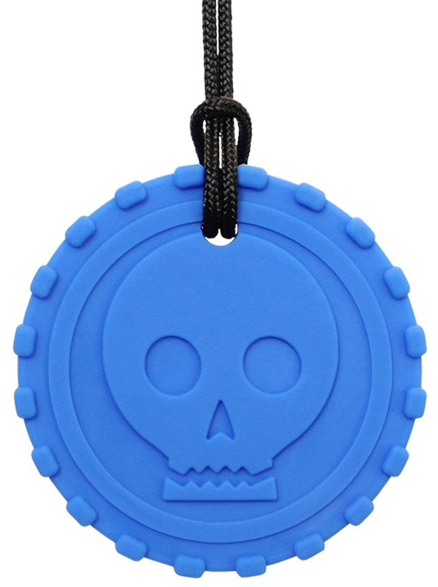 ARK Therapeutic kauwsieraad sensorisch speelgoed munt ketting blauw XXT.
