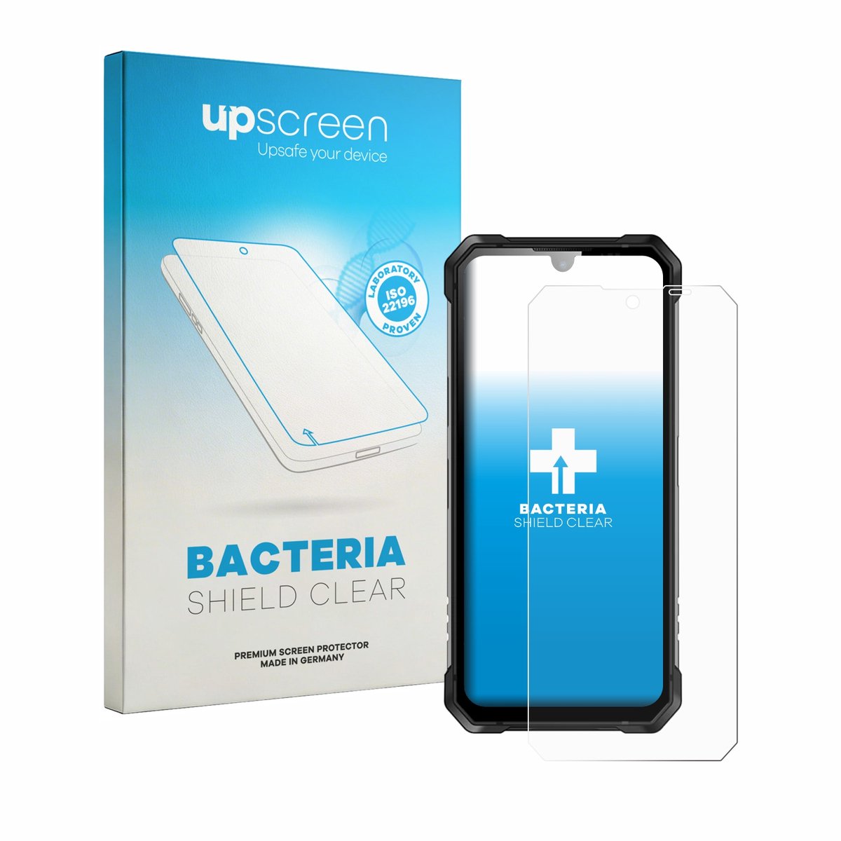 upscreen - Screenprotector voor Lagenio Rhino 1 Pro - Folie Beschermfolie transparant antibacterieel