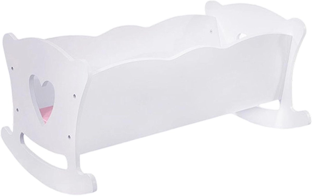 Poppenspeelgoed wieg - Poppenbed speelset - Rollenspel stimuleren - Met schommelbasis - 58 x 375 x 55 cm - Niet gespecificeerd