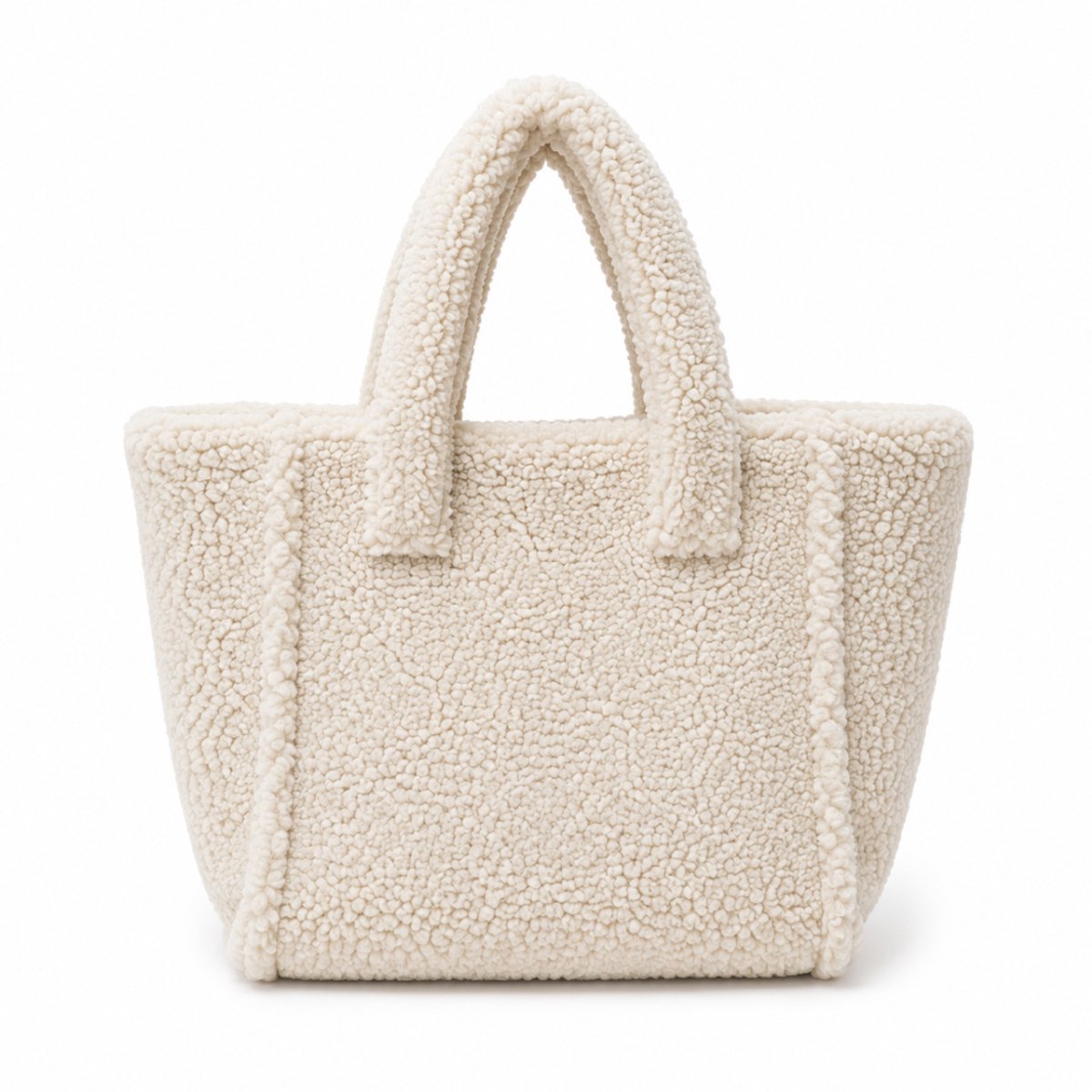 Chipa - Teddy Handtas Beige/Crème - Magnetische sluiting – Zachte Sherpa Tas – Trendy Dames Handtas – Met Ritssluiting & Binnenvak - Teddy Shopper - Fluffy tas - Teddy bag