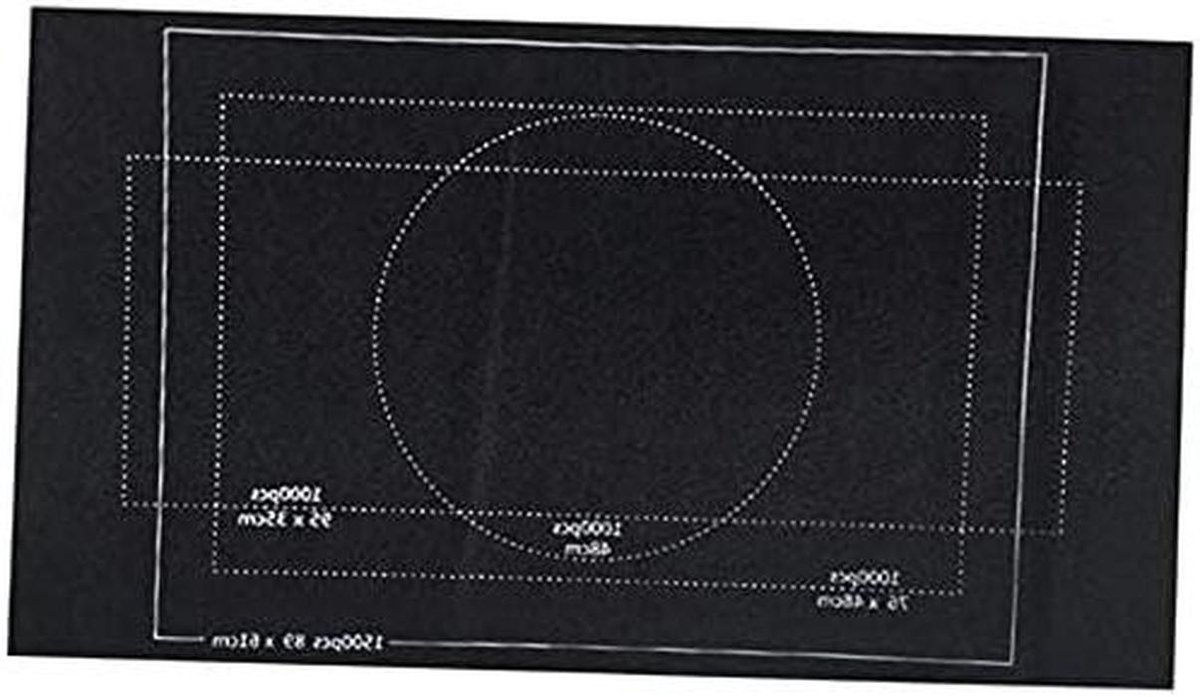 Puzzel Opbergmat - Puzzelmat Vilt - Puzzels Opbergen - Ruimtebesparend Ontwerp - 66x118cm - Zwart