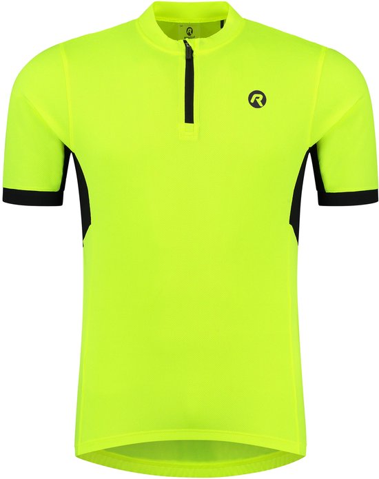 Rogelli Core Fietsshirt Heren - Korte Mouwen - Wielershirt - Fluor, Zwart - Maat XXL van Rogelli — afbeelding 4