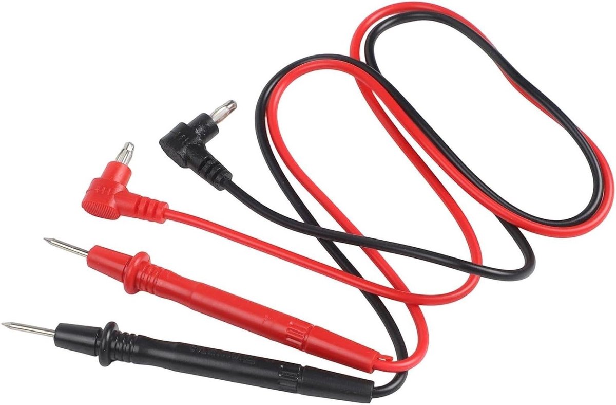Multimeter Testkabel Set - Sonde Pen Kabel - Elektrisch Testen - Complete Set - 72 cm - Zwart