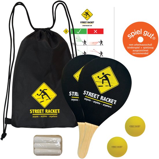Donic Schildkröt Street Racket Set In Carrying Bag Black