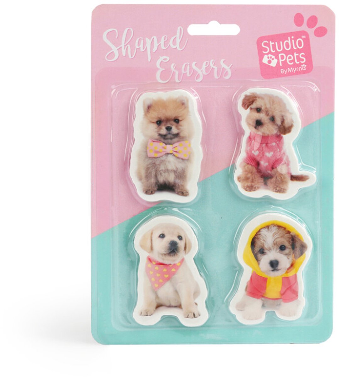 Studio Pets gommen - schattige dieren uitwisbaar speelgoed.