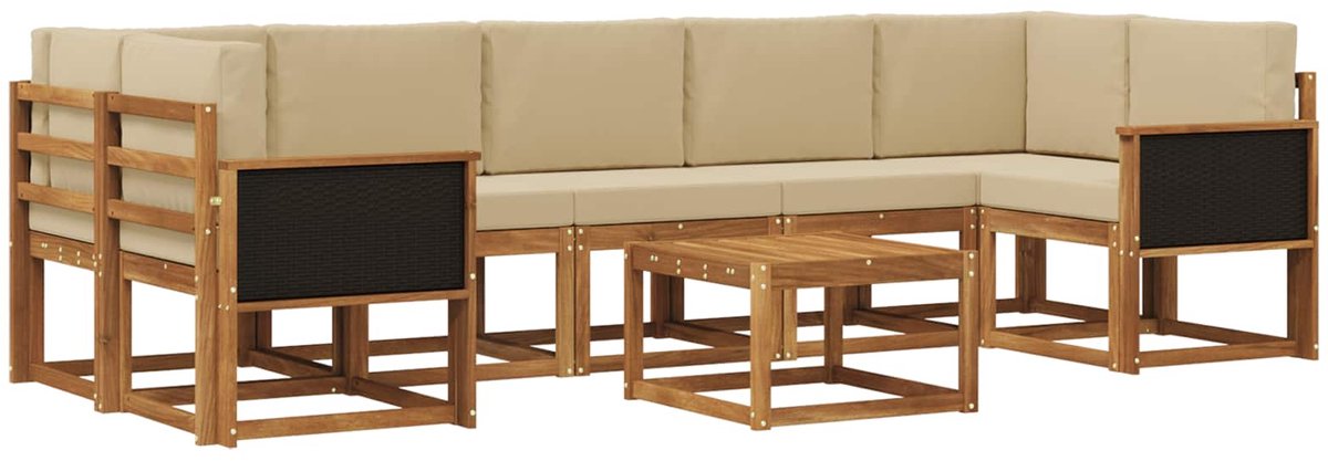 vidaXL - Buiten - bank - set - 6 - st