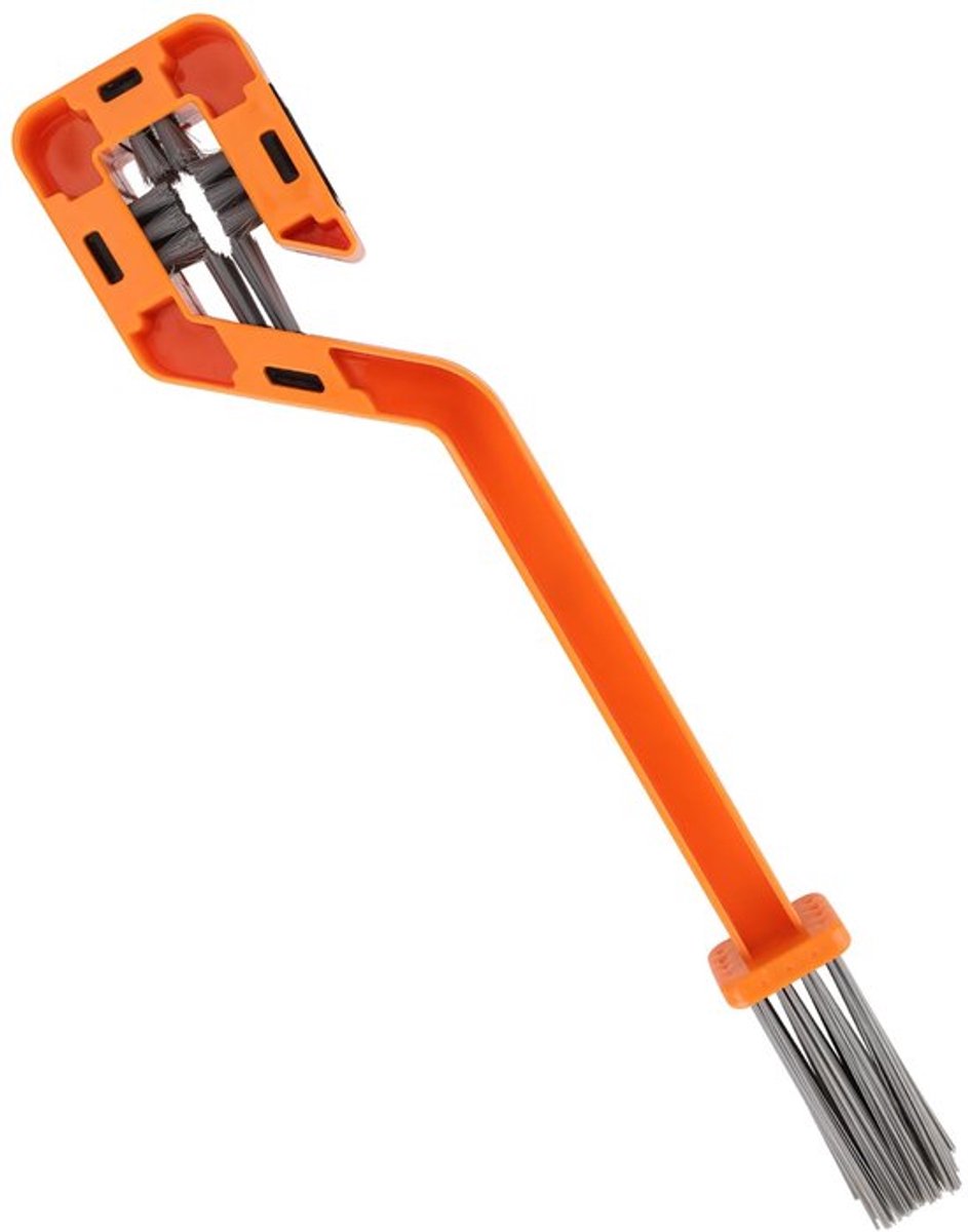 Fiets Ketting Reinigingsborstel - Model 31x5.3cm - Oranje, Duurzaam ABS Materiaal