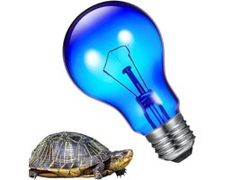Warmtelamp Reptielen - Hitte Lamp Terrarium - Klimaatbeheersing Huisdieren - UVA Zonnebad Spectrum - 100W - Saffier