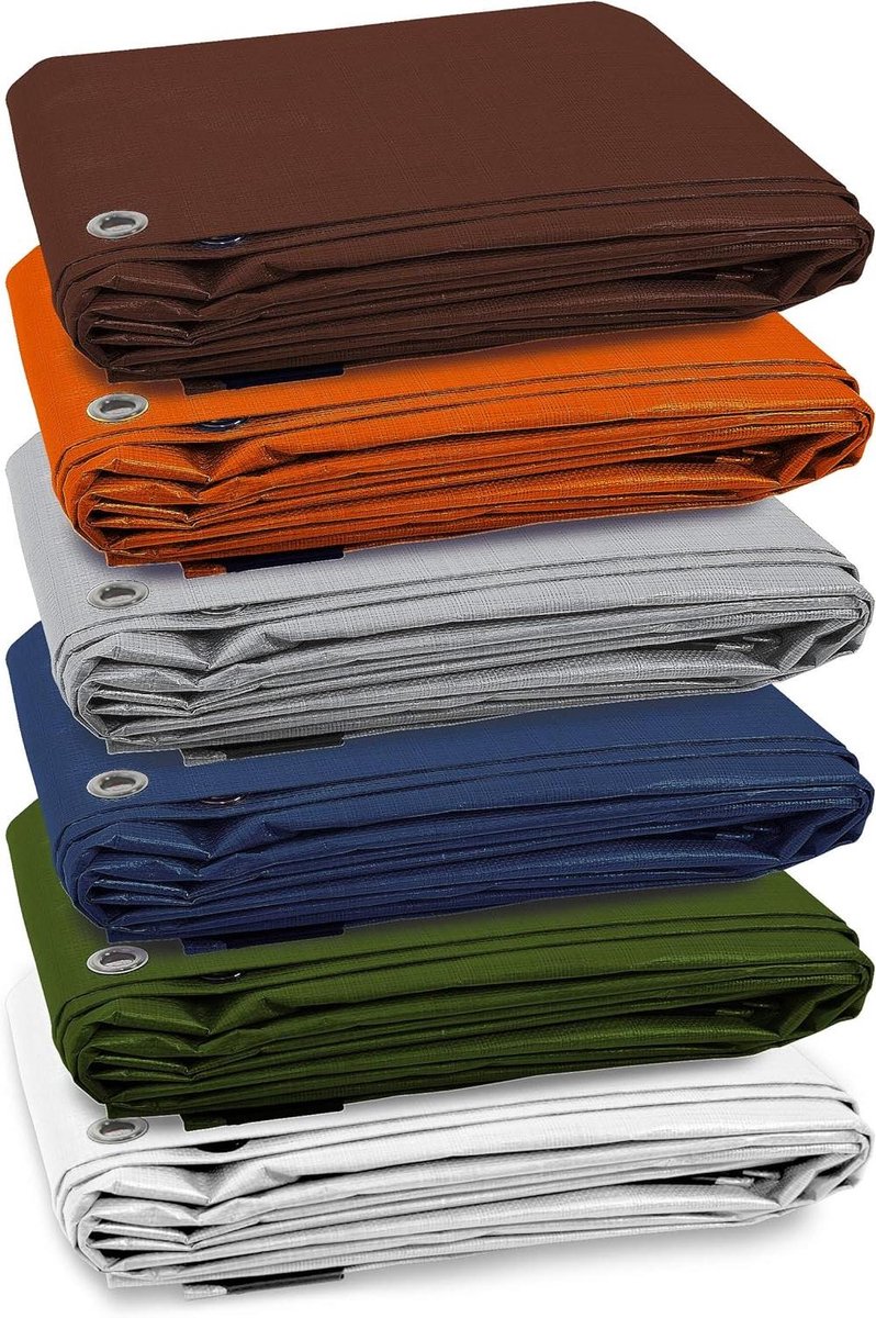 Tentzeil - Ondergrond zeil - Outdoor kamperen - Waterdicht PE materiaal - 15x6 m - Oranje