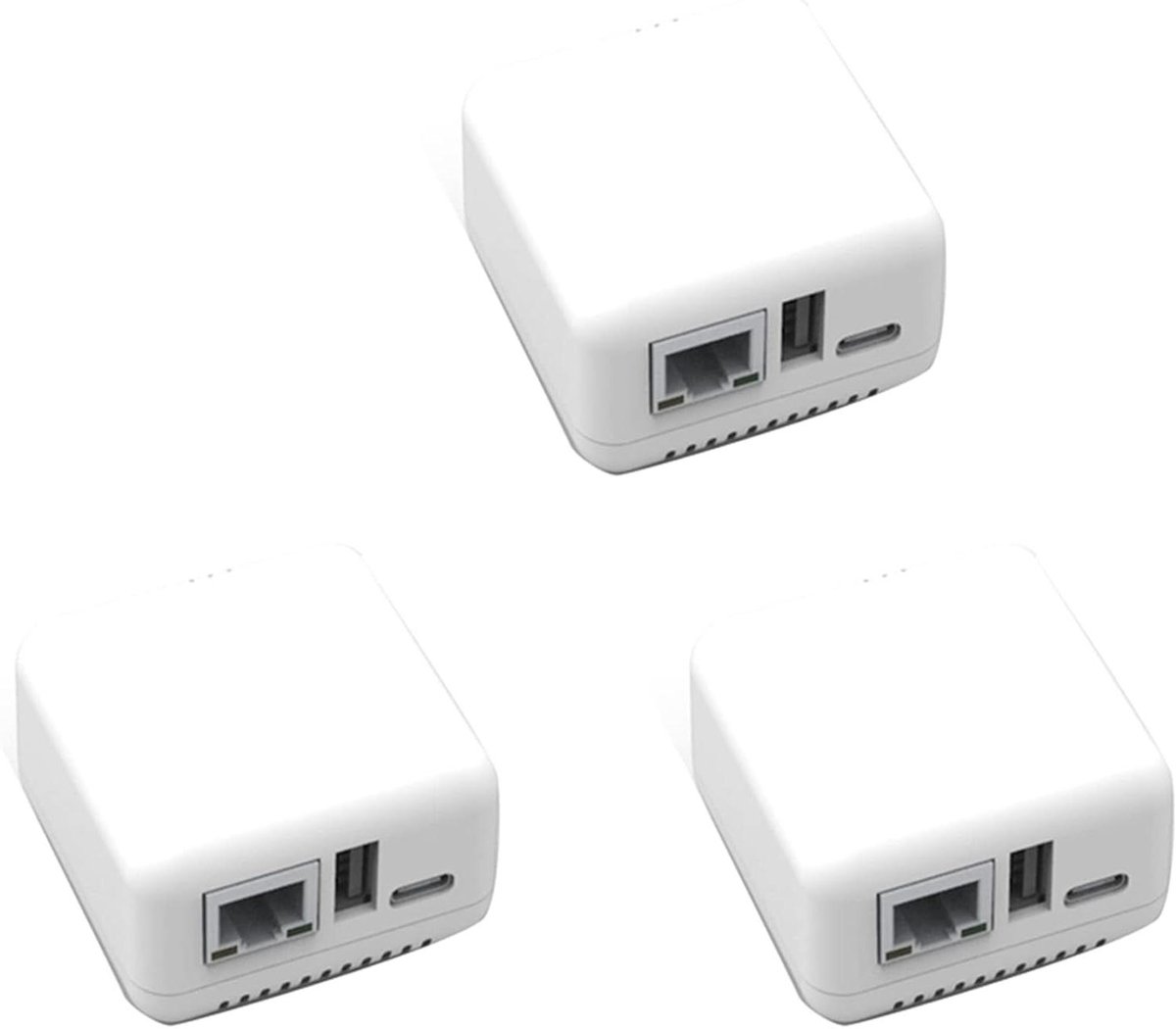 Mini Netwerk Print Server - Printer Delen Hub - Printer Delen - Compact Ontwerp