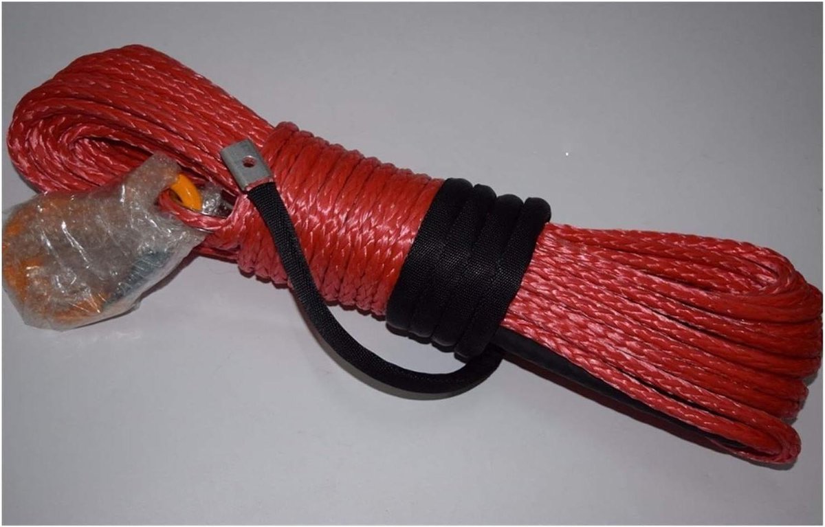 Lier Touw - Synthetisch Lijn - Off-road Rijden - Licht met Geen Terugslag - 8mm x 30m - Rood