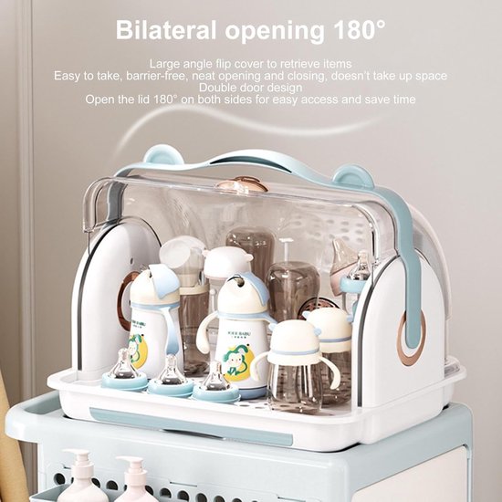 Babyfles Droger - Flesjes Reiniger - Hygiënisch Voeden - Draagbare Opbergdoos - N.v.t. - Wit — afbeelding 2