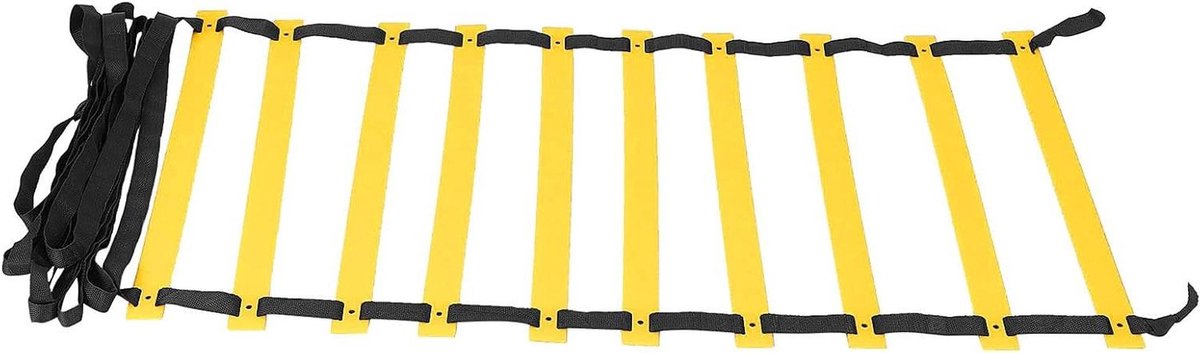 Snelheidsladder Voetbal - Behendigheidsladder Training - Verbeter Snelheid - Lichtgewicht Ontwerp - 50 cm - Zwart