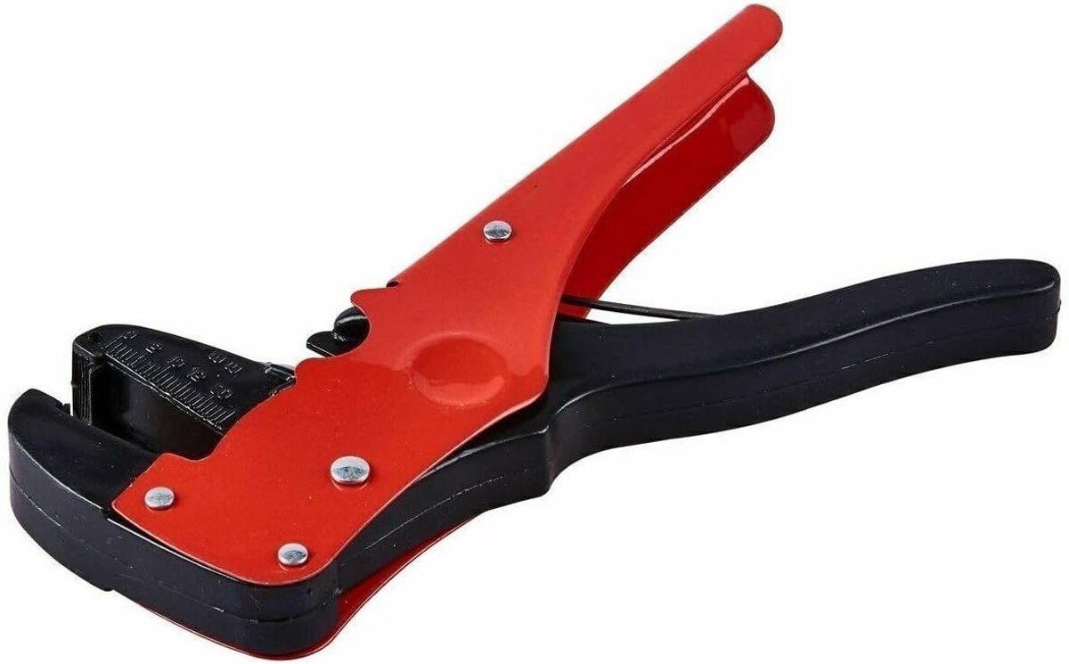 Automatische Draadstripper - Draadsnijder Kabelstripper - Elektrisch Onderhoud - Automatische Aanpassing - 0.08-8 mm - Rood Zwart