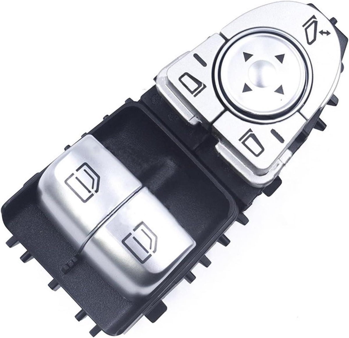 Raamschakelaar - Elektrisch Raam - Auto Reparatie - Krasbestendig ABS - 10 x 10 x 10 mm - Zwart