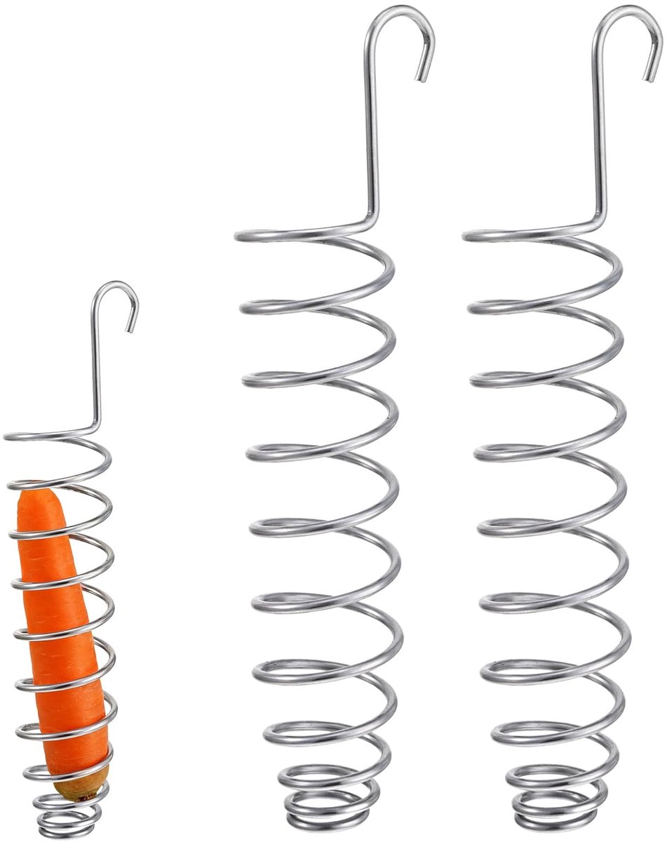 Dailygoods - Set van 2 Roestvrijstalen Voederdispenser voor Vogels