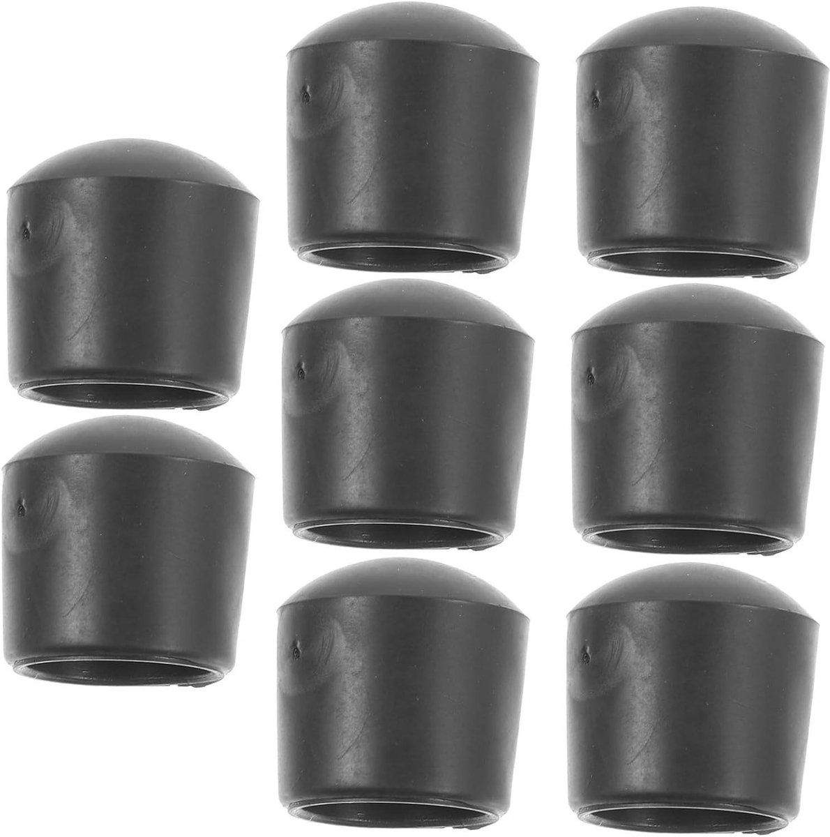Tafelvoetbal Kappen - Reserve Onderdelen - Spel Reparatie - Duurzaam PVC - 8 Stuks - Zwart
