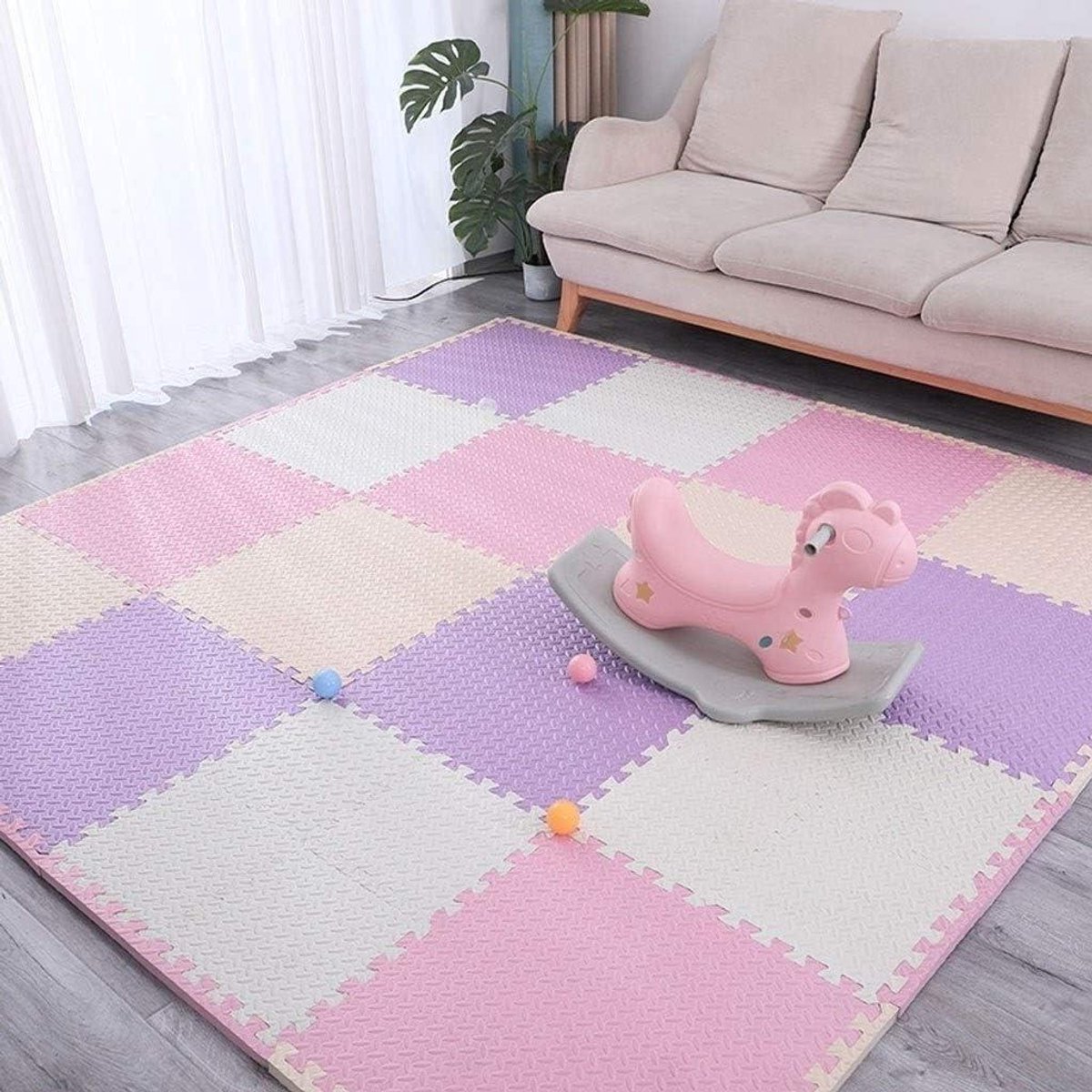 Kruipmat Schuim - Speelkleed Baby - Kinderspel - Hoge Dichtheid Schuim - 9 Stuks - Gekleurd