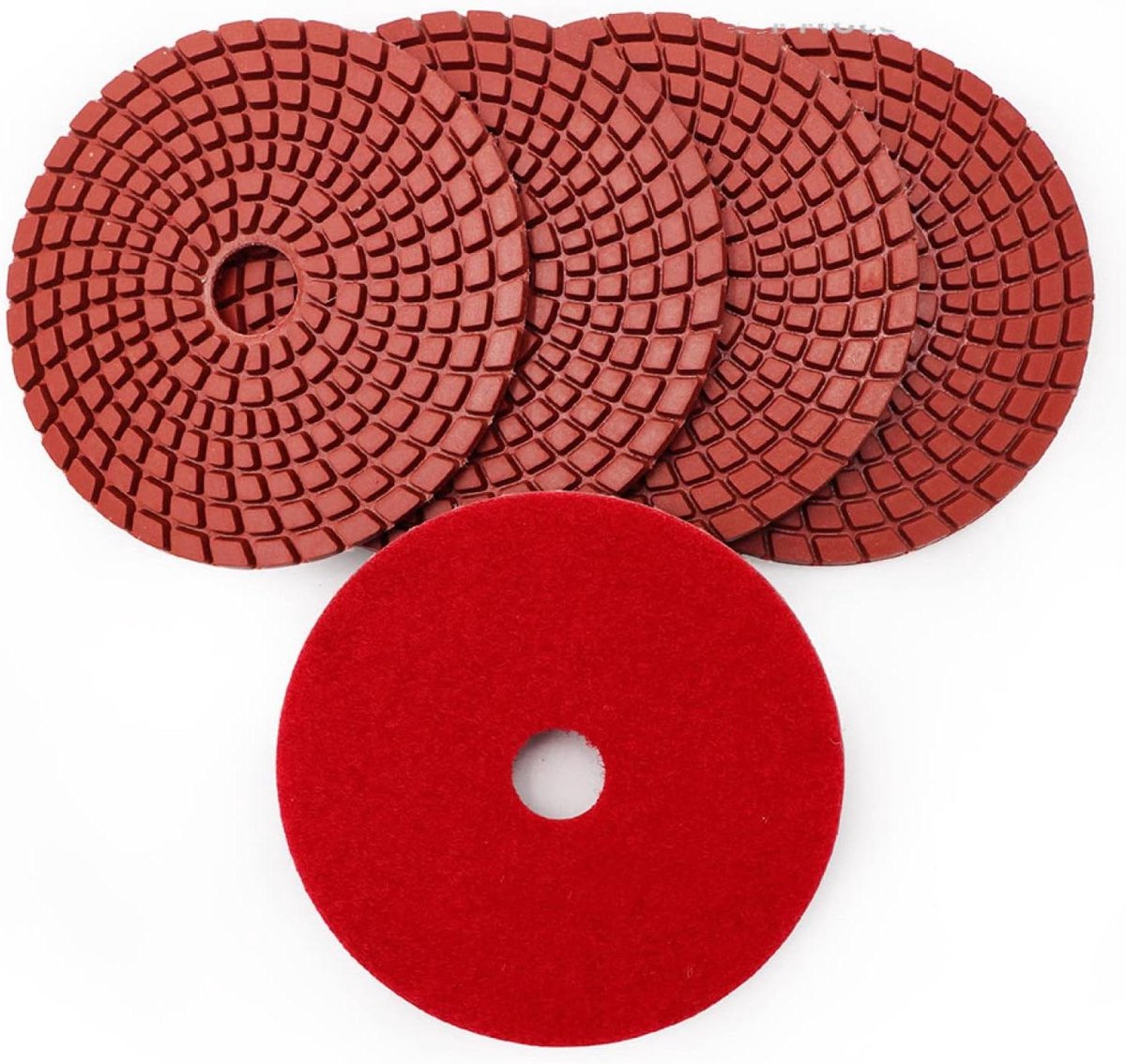 Diamant Polijstpads - Schuur schijven - Steen bewerken - Flexibel turbotype - 100 mm 5 stuks - Niet gespecificeerd
