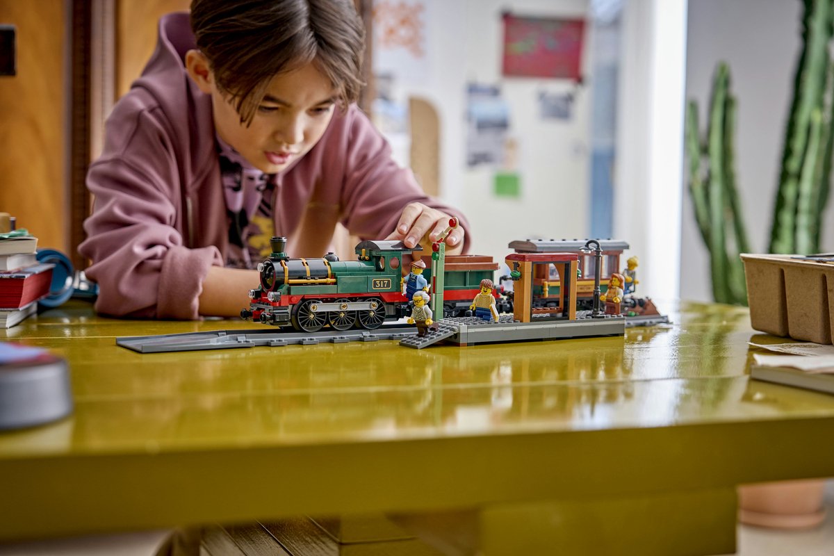 LEGO City Vintage Stoomtrein Trein Speelgoed voor Kinderen van 7 Jaar en Ouder - 60511 — afbeelding 2