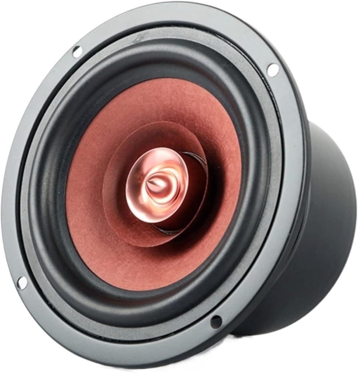 Boekenplank Luidspreker - Full Range Speaker - Muziek Luisteren - Krachtige Bas - 4 Inch - Wit