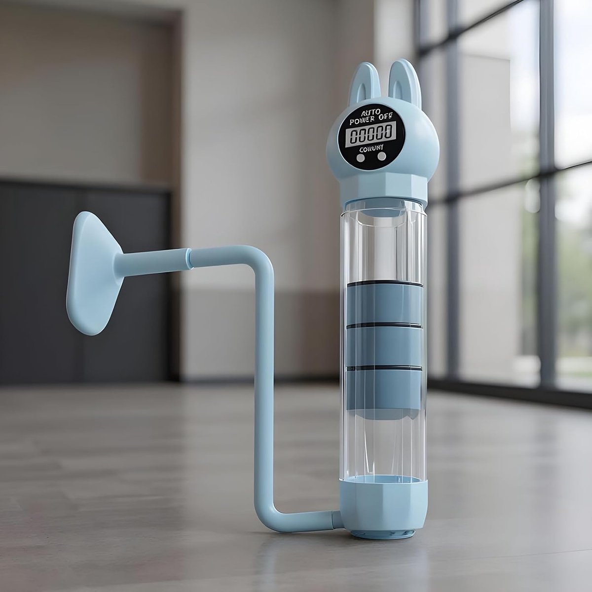 Ademhalingstrainer - Buikademhaling Aid - Spier Training - Instelbare Weerstand - 20 cm - Blauw