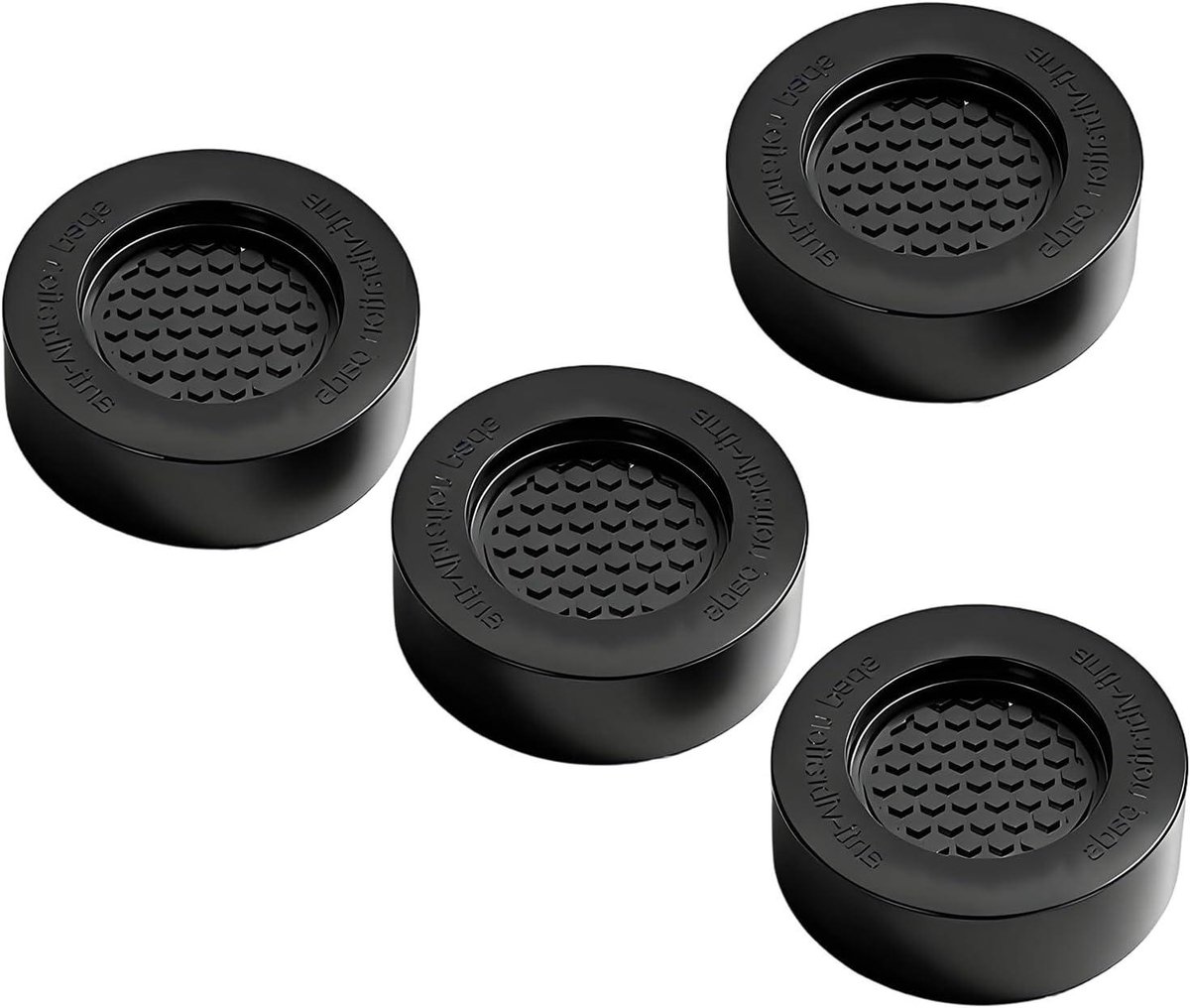 Wasmachine Pads - Trillingsdempers Stabilisatoren - Stil Huishouden - Universele Pasvorm - 4 Stuks - Zwart