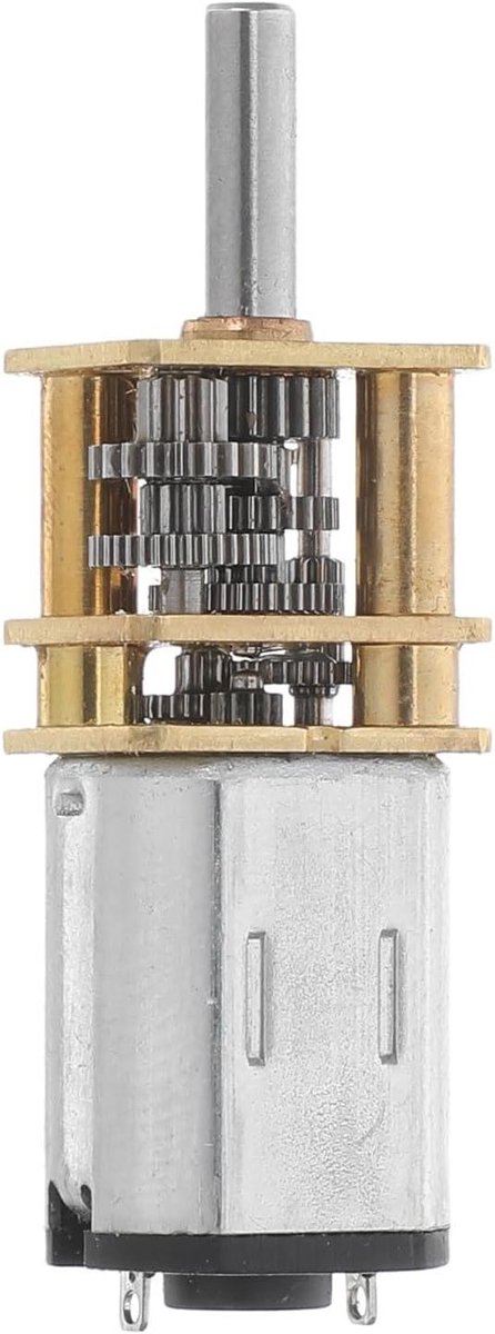 Motor met reductie - Tandwielmotor - Modelbouw projecten - Hoog koppel stil - 456 cm - Metaal