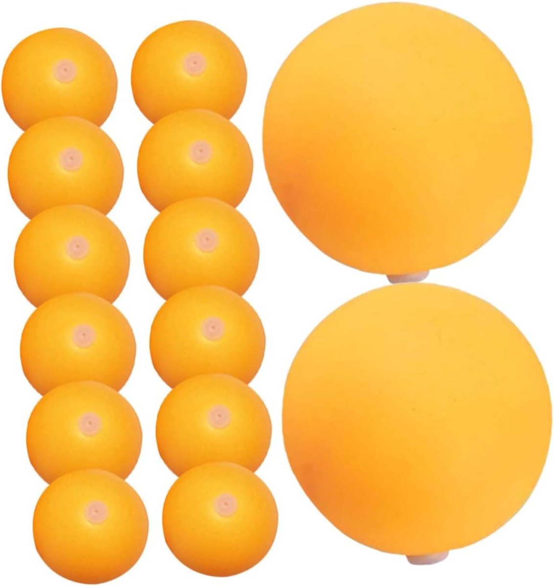 Tafeltennis Oefenballen - Pingpong Ballen - Tafeltennis Oefenen - Elastische Zachte Schacht - 27 mm Diameter - Geel