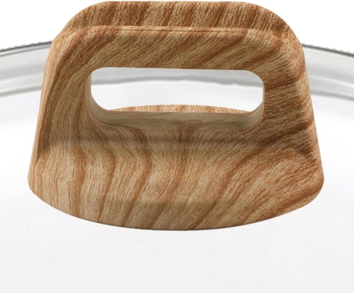 Pannendeksel Knop Handvat Vervanging Veilig Koken Hittebestendig Ontwerp 68 x 66 cm Bruin