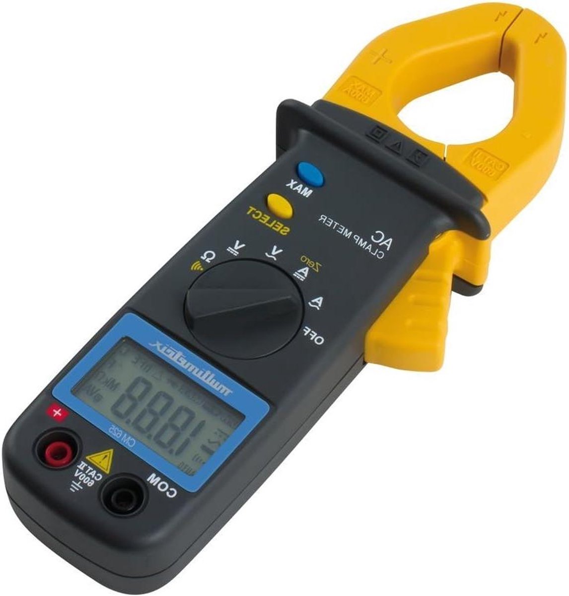 Stroomtang Meter - Spanning Tester - Elektrische Metingen - Hoge Nauwkeurigheid - CAT III 300V - Zwart