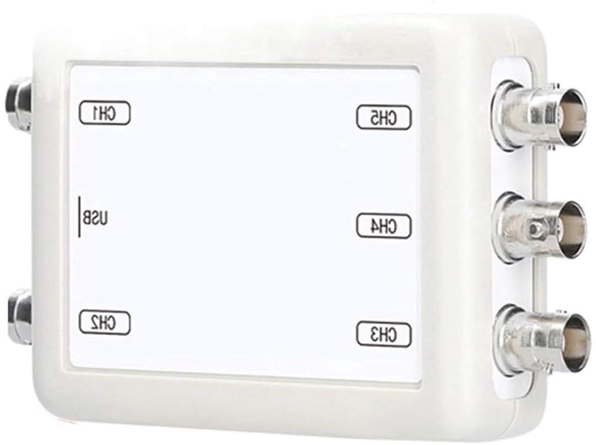 Virtuele Oscilloscope - Meetinstrument Datarecorder - Elektronica Testen - 5 Kanaals Ingang - 150 kHz Sampling - Grijs