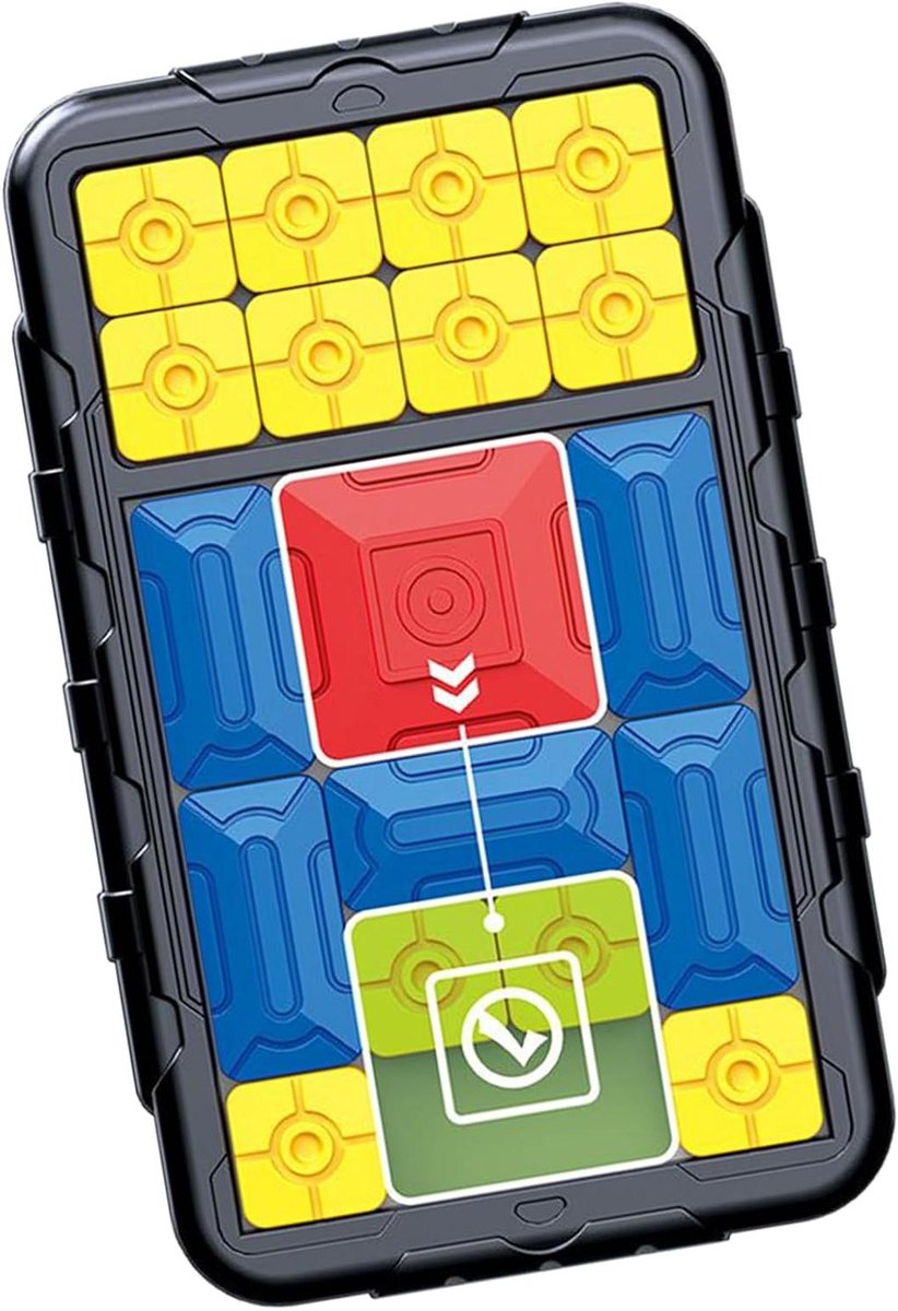 Schuifpuzzel - Draagbare Kinder Reisspeelgoed - Interactief Magnetisch Schuifblokspel Met Uitdagende Puzzels Voor Binnen En Buiten
