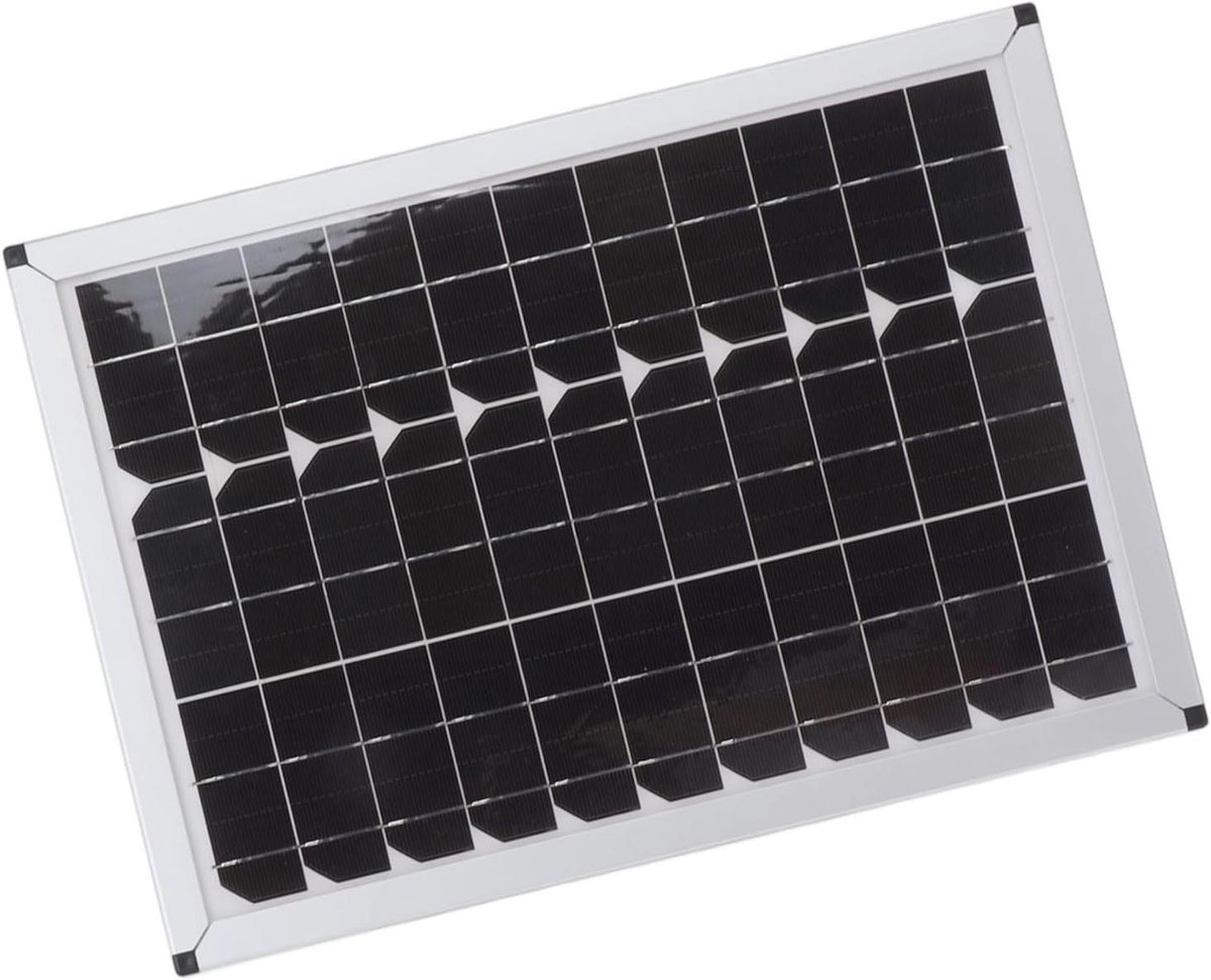 Kikumi Zonnepaneel 100W 18V Solar Panel Charger Kit, Monokristallijn Silicium Zonnepaneel met Dubbele USB -controller CAR RV Marine Boat