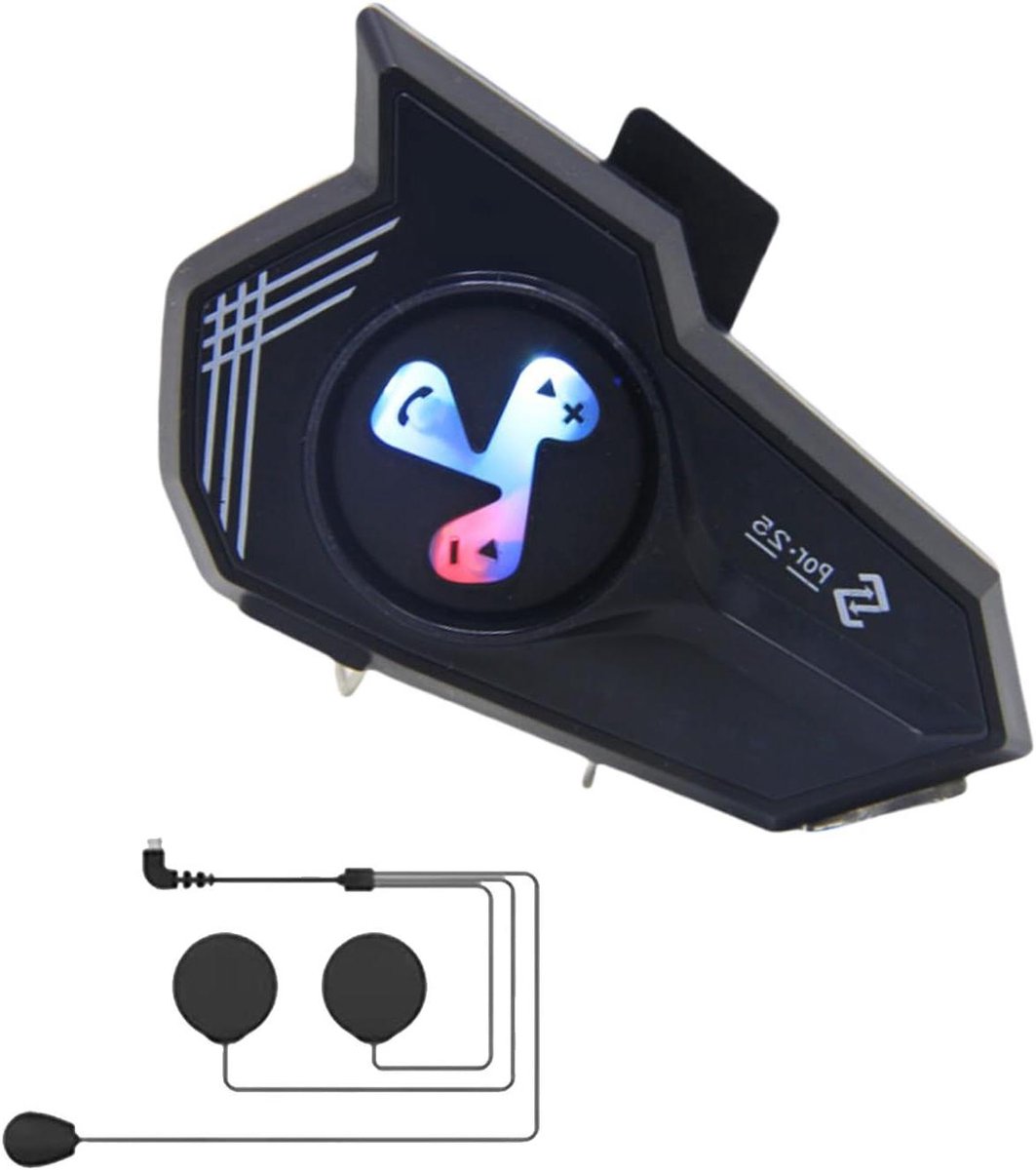 Motorfiets Headset - Helm Communicatie - Veilig Communiceren - Ruisonderdrukking Spraak - 19 x 13.1 x 3.2 cm - Meerkleurig