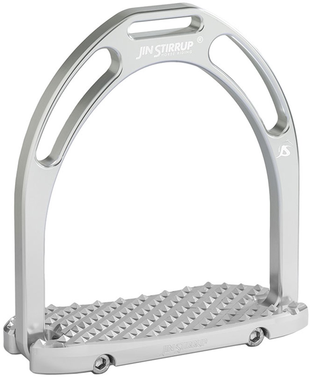 Jin Stirrup Anatomic aluminium stijgbeugels - zilver