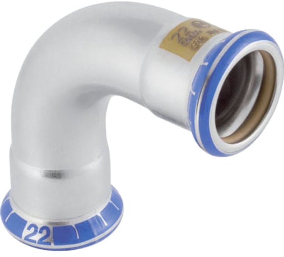 Geberit Mapress roestvast staal bocht (gas), DN 50, 34195