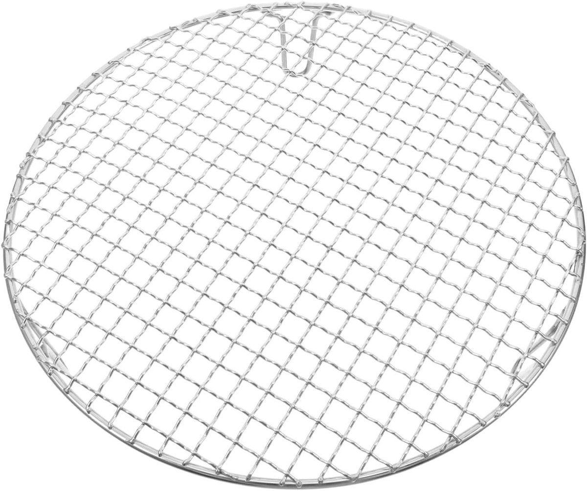 Rond Grillrooster - Barbecue Rooster - Barbecueën en Grillen - Gelijkmatige Warmteverdeling - 30.5 cm - Zilver
