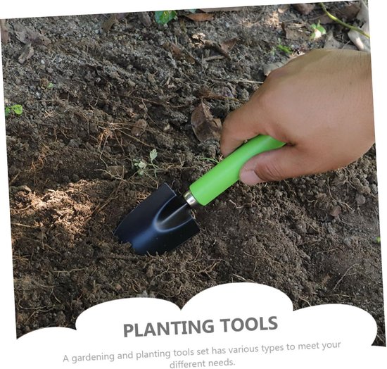 Mini Tuingereedschap Set - Bonsai Tools - Planten Verzorgen - Roestvrij Staal - 17.5 cm - Groen van MINI — afbeelding 2
