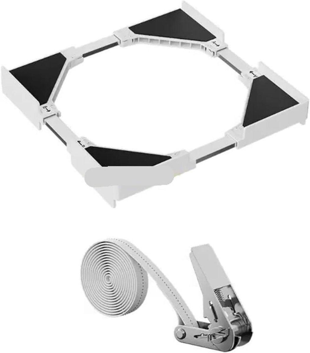 Wasdroger Stapelset Wasruimte Organizer Ruimte Besparen Met Uitschuifbaar Rek 45-71 cm Wit