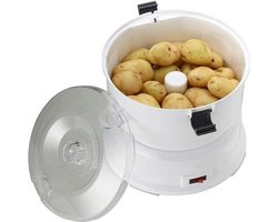 Elektrische Aardappelschiller - Keukenmachine - Snel Groenten Schillen - Automatische Bediening - 1kg Capaciteit - Wit