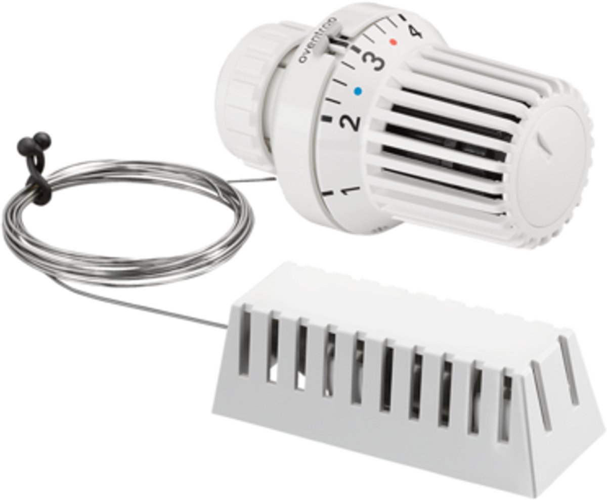 OVENTROP Thermostaat Uni XD Klemverbinding, 7-28 C, 0 * 1-5, afstandsbediening 2 m, wit, 1011575