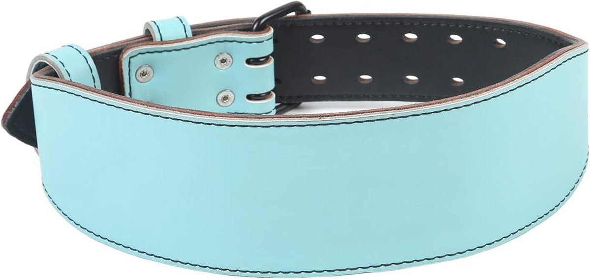 Gewichthefriem - Fitnessriem Tailleondersteuning - Krachtraining Ondersteuning - Verstelbare Pasvorm - 130 cm Lengte - Blauw