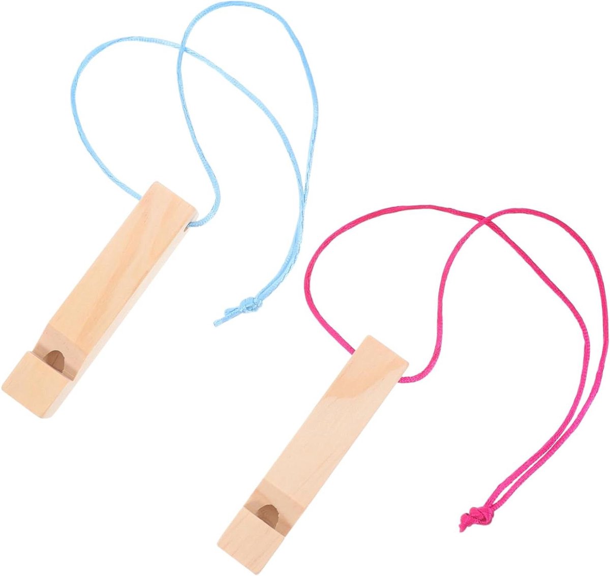 Muziek Speelgoed Set - Houten Fluitjes - Creatieve Activiteiten - DIY Schilder Werk - 2 Stuks - Mix Kleuren