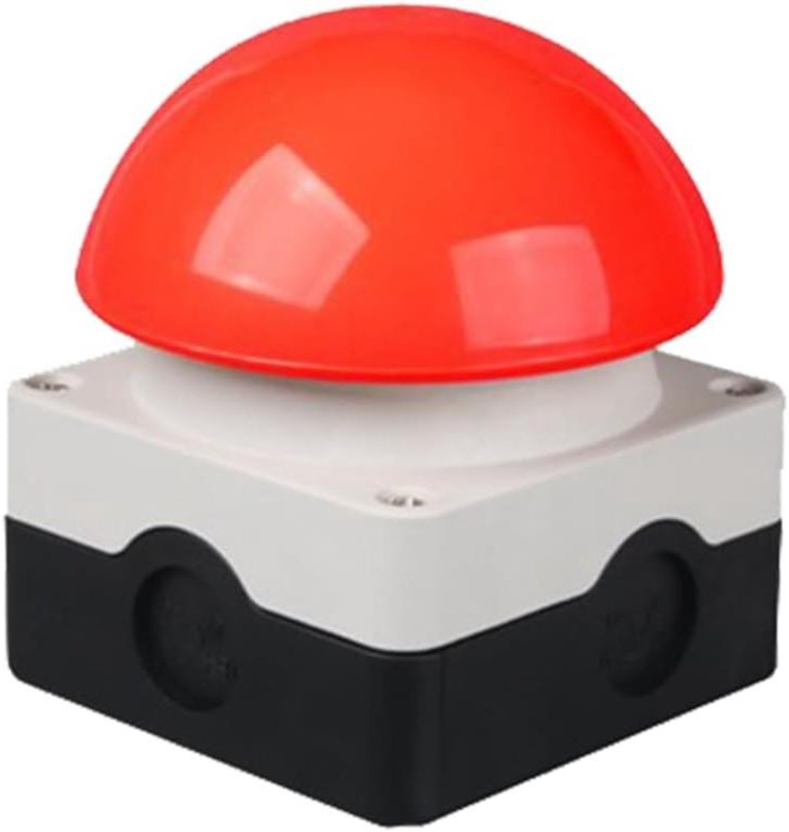 Voetpedaal Noodstop - Paddenstoelknop Schakelaar - Veilige Bediening - 1NO+1NC Contact - 316 Gram - Rood