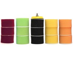 Polijst Pads - Schuim Pads - Auto Polijsten - Brede Toepassing - 16 Stuks - Diverse Kleuren