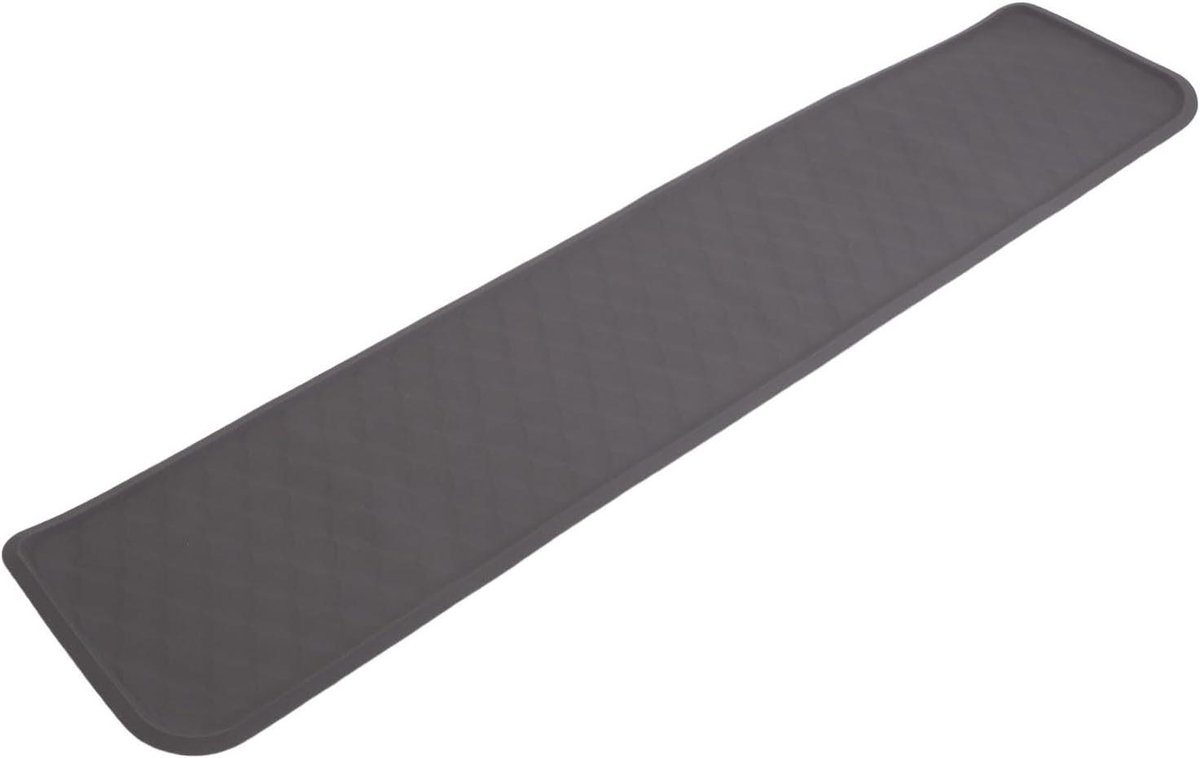 Koelkast Lekmat - Apparaat Onderlegger - Vloer Beschermen - Verhoogde Lekrand - 95 x 21.6 cm - Grijs