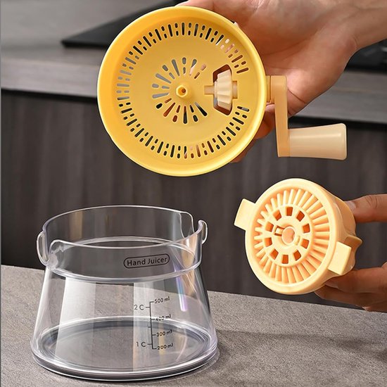 Hand Juicer - Multifunctional Clear Hand Juicer, Citrus Juicer, Small Grapefruit and Citrus Juicer, Hand Press Orange Juicer for Fresh Orange Juice — afbeelding 4