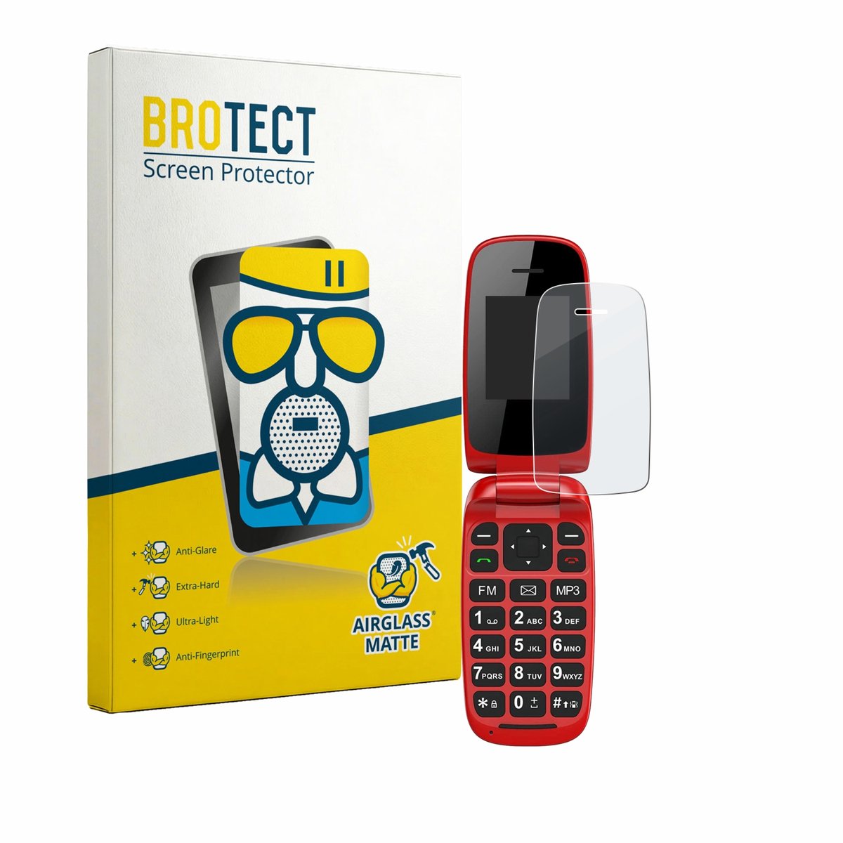 BROTECT - Screenprotector voor Chakeyake R341 - Folie Beschermfolie Beschermglas matte
