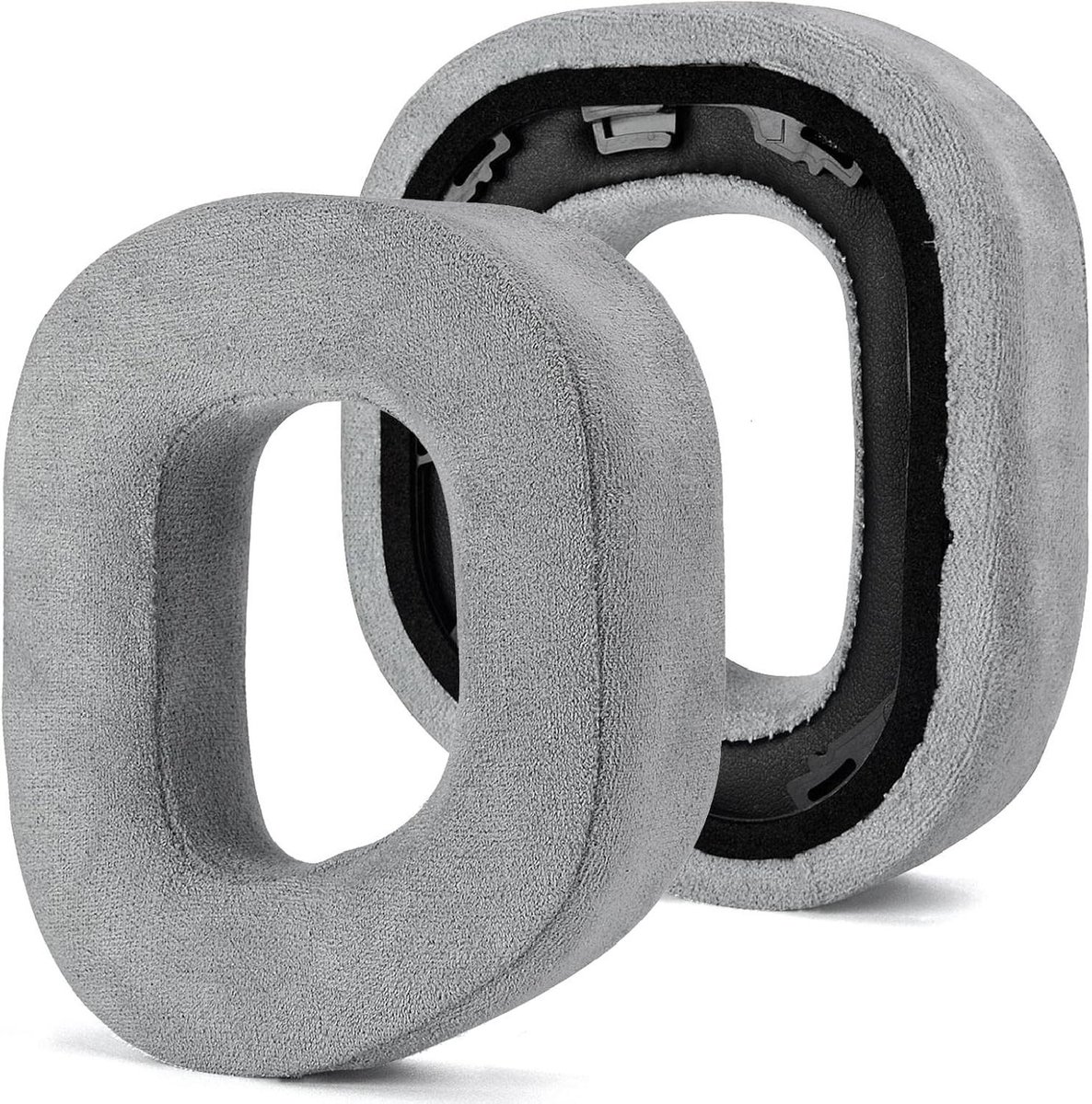 Vervangende Oorkussens - Oorkussentjes Reparatie - Hoofdtelefoon Comfort - Verdikte Upgrade - 105 x 85 x 30 mm - Grijs